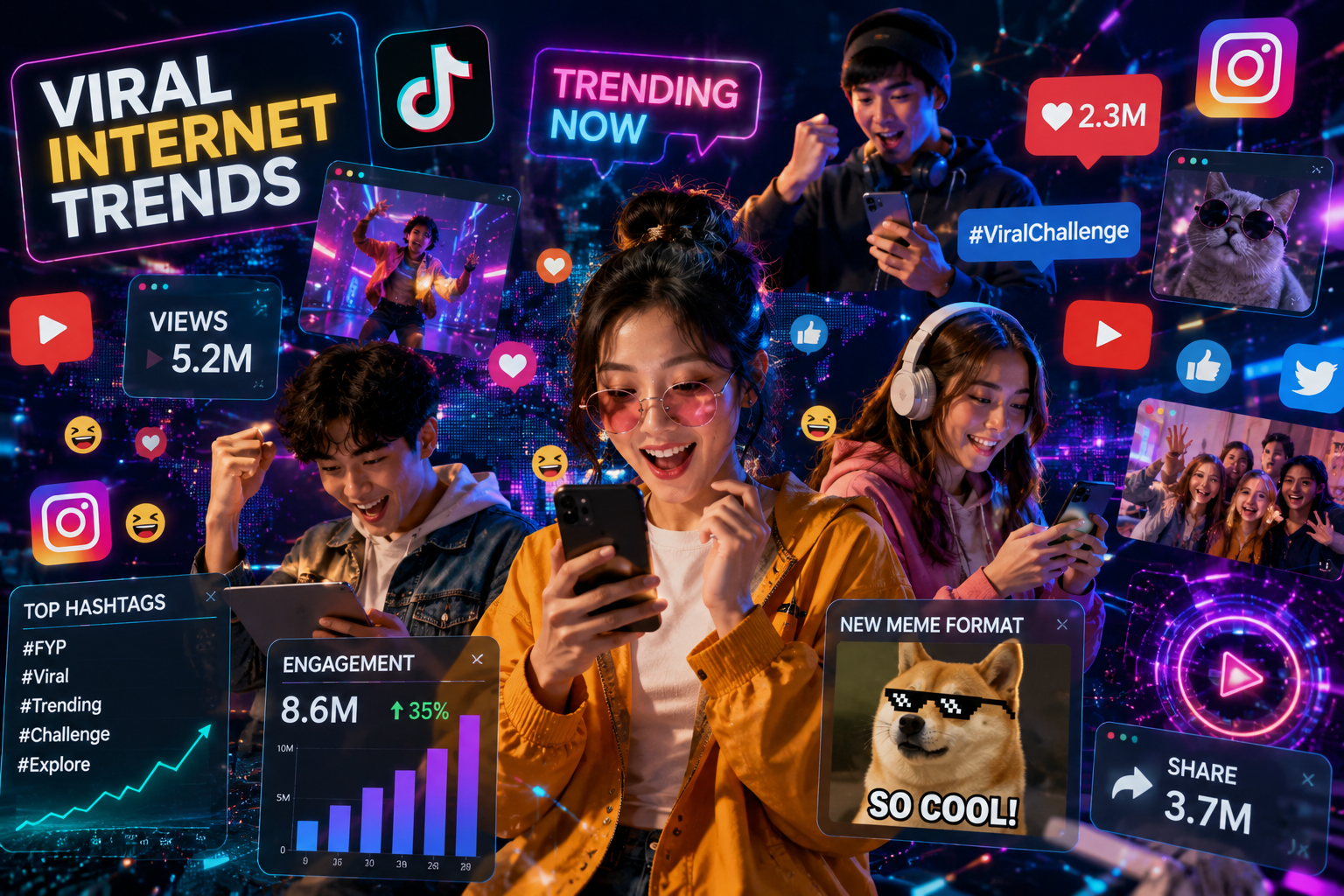 viral internet trends and online communities in digital culture